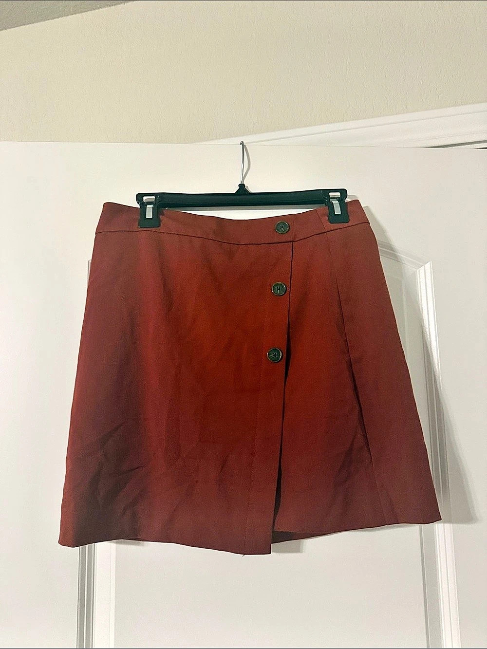 LOFT A-Line Skirt in Rust Like New